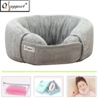 Elastic cloth soft fabric sleeve rubber latex neck pillow for traveling