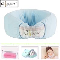 Far infrared latex travel neck pillow for lowering blood glucose concentration