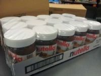 Nutella Chocolate Spread in 52g, 350g, 400g, 600g, 750, 800gr, 1kg and 5kg in various sizes and stickers in multi language text