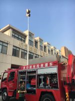 10m pneumatic high mast and aluminum lighting mast