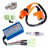 Free shipping performance racing Ignition Coil+ 6 Pin AC CDI+Spark Plug 50-150cc TaoTao Go Karts Chinese Scooter