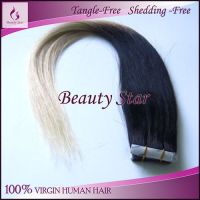 Sell Tape Hair Extension, T1B/613#, 100% Natural Human Hair