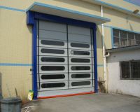 Automatic pvc rapid stacking door