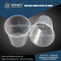 500ml transparent round microwave container mould service