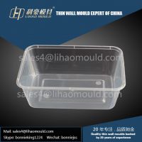 1000ml square biodegradable lunch box mould solution