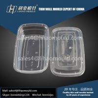 750ml disposable thin wall square container mould solution