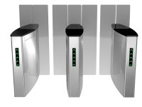 security speed gate glass turnstile system