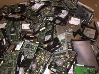 Intel Pentium Pro Ceramic CPU Processor Scrap with Gold Pins and Keyboards and motherboard