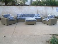 Sell PE rattan sofa 2 seaters and 3 seaters