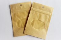 Tea, herbs, coffee, resin retail common packaging paper laminated stand up zipper pouch with clear window