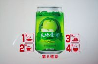 Beverage promotion shaped table sticker