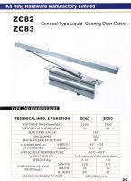 Sell Concealed Type Liquid Gering Door Closer ZC82 & ZC83