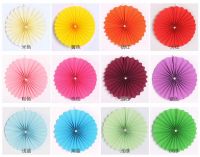 color fashion paper fan flowers decoration