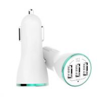 DK16C Fashion Design 5V 3.4Amp 3 Ports Micro USB Portable Car Charger for Smartphones and Tablets
