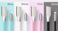 Zinc alloy usb port charging data line 2.1A Newest 1M innovative fast charge data line for Iphone