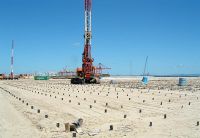 Construction unit of soft soil foundation improvement