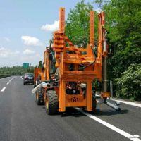 Highway Guardrail Pile Driver