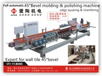 ceramic tile squaring and chamfering machine