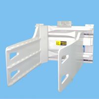 bale clamp forklift attachment for waste paper, wool and braided fabric material handling