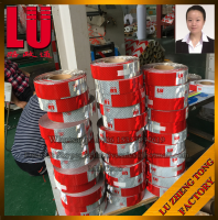 Safety Red And White Aluminumm Laminated Reflective Tape