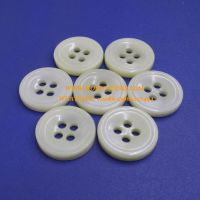 Customized Bowl Type 4 Holes 3mm Thick 18L White Shirt Shell Buttons Made in China MOPBUTTONS