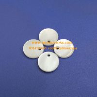 High Quality Single Hole Design Natural White Freshwater Shell Buttons Made in China MOPBUTTONS