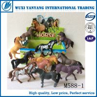 12 pcs plastic farm animal model toys horses