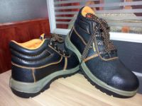 Action leather secure safety boots shoes with steel toe cap