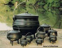 Cast iron potjie pot with 3 legs