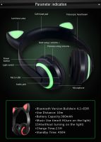 Luminous wireless bluetooth headphone