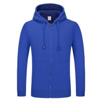 China wholesale custom blank casual zipper up hoodie sweat shirt