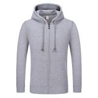 China wholesale custom logo mens casual zipper up hoodie sweat shirt