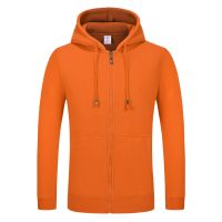 China wholesale custom logo blank casual zipper up hoodie sweat shirt