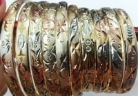 Tri color bangle bracelet