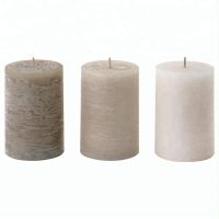 Wholesale High Quality White Natural Wax Pillar Candle