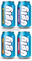 Ugly Flavoured Sparkling Water - Variety Pack - No Sugar - No Calories - 330ml, Pack of 24