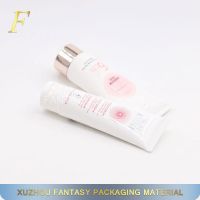 Facial Cleanser white tube PE soft plastic tube for cosmetic packaging