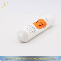 10 year empty matte coating soft plastic squeeze cosmetic white tube with flip top lid