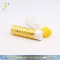 factory direct sale empty glossy silkscreen printing soft plastic cosmetic tube with lid