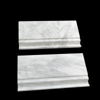 Hot sale natural white and grey marble border lines for floor design