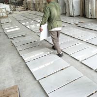 China hot sale white marble floor tiles