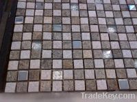 Sell glass mosaic/slate blended glass mosaic