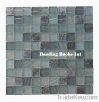 sell glass mosaic blend stone mosaic