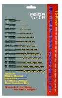 13pcs hex twist drill set