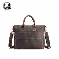 Top Layer Cow Leather Briefcase Messenger Bag Laptop Bag Men's Handbag Business handbag