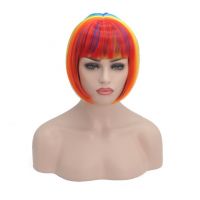 Colorful Hair Wigs, Rainbow Color Wigs, Hair Wigs for Fashion Girl