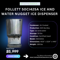 Follett 50CI425A Ice and Water Nugget Ice Dispenser