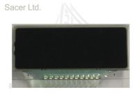 LCD-glass with pin connects or heat seal