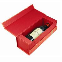 Flip Top Cardboard Single Bottle Wine Box