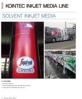 SOLVENT INKJET MEDIA silicon paper by KOINTEC